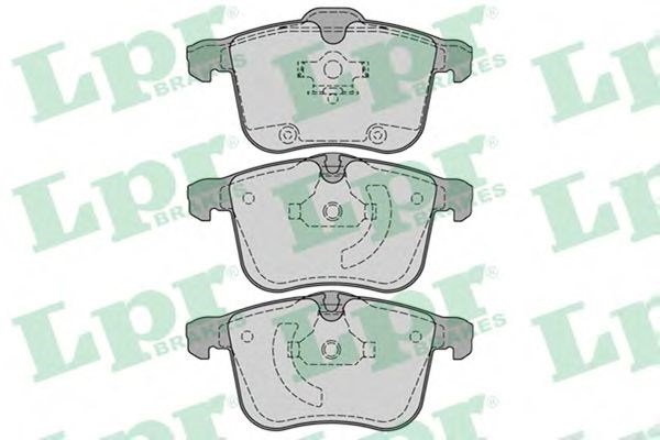 Колодки гальмівні дискові комплект 05P1244 LPR