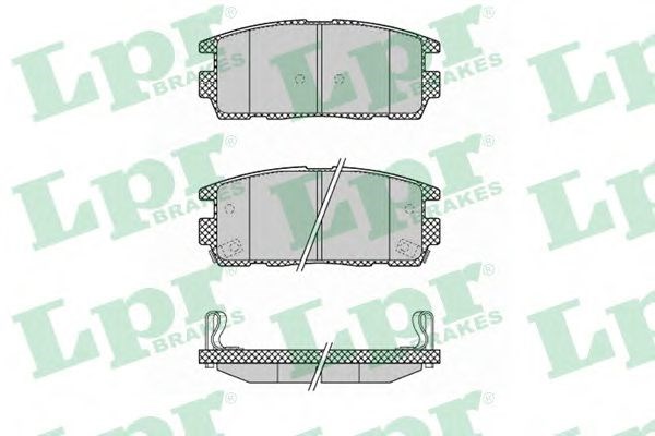 Задні дискові колодки 05P1323 LPR