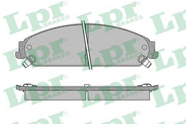 Колодки передні 05P1401 LPR