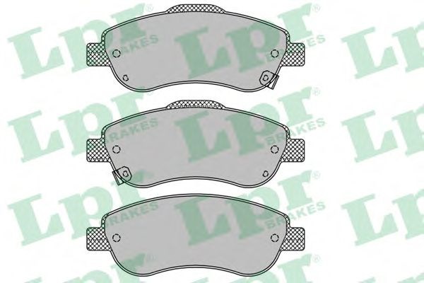 Колодки гальмівні дискові комплект 05P1456 LPR