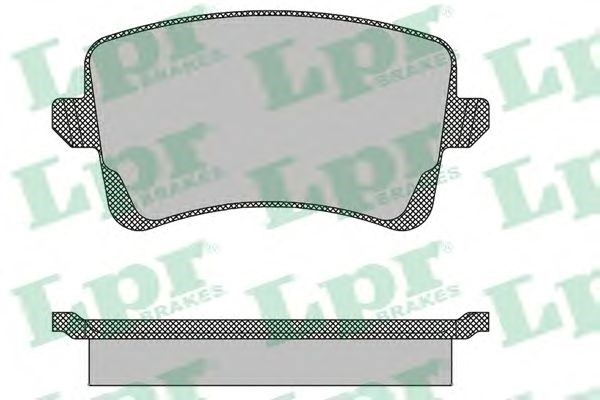 Задні колодки 05P1489 LPR