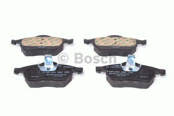 Колодки гальмівні дискові комплект 0986424360 BOSCH