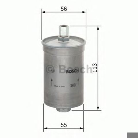 Фільтр палива 0986450124 BOSCH