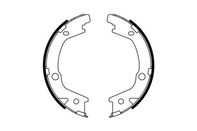 Колодки гальмові задні, барабанні 0986487770 BOSCH