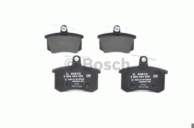 Задні дискові колодки 0986494059 BOSCH