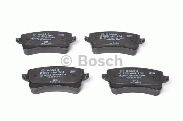 Задні дискові колодки 0986494254 BOSCH