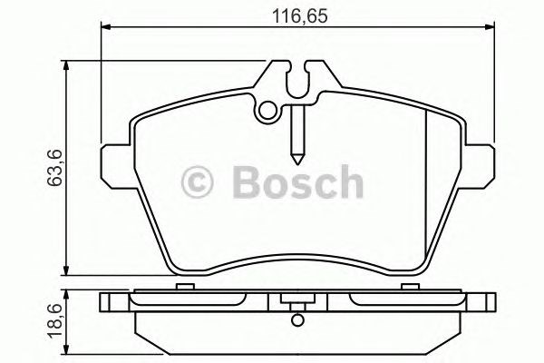 Колодки передні 0986495273 BOSCH
