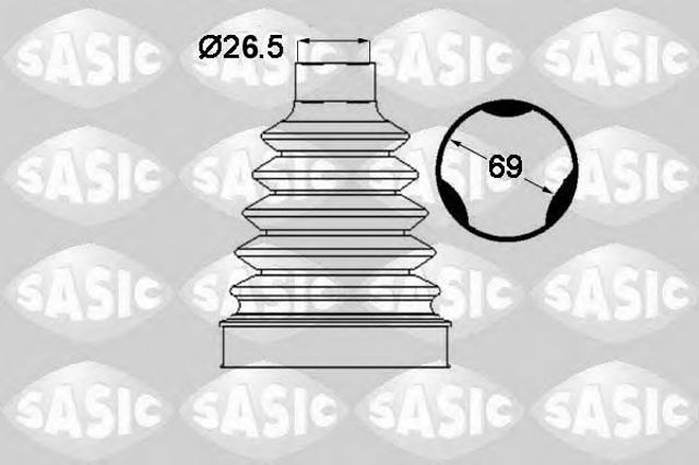 1904017   sasic - пильовик привідного валу SAS1904017