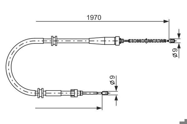 Гальмо стоянкове 1987482253 BOSCH