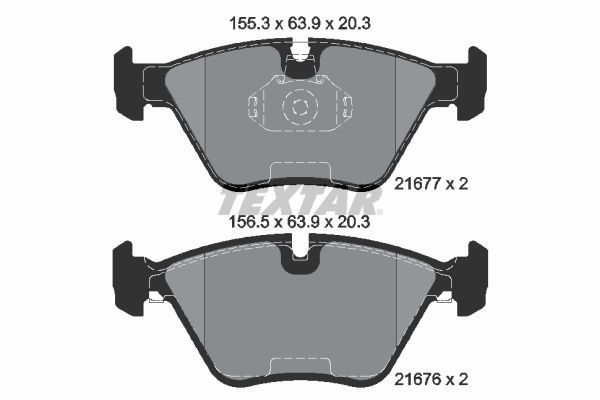 Колодки передні 2167703 TEXTAR