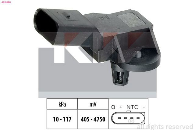 Датчик абсолютного тиску 493090 KW