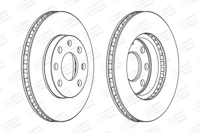 Диск гальмівний передній 561248CH CHAMPION