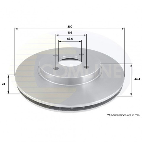 Гальмо дискове переднє ADC1220V COMLINE