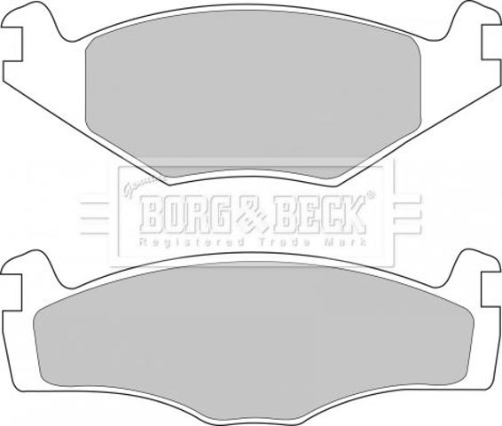 Bbp1420 borg & beck - гальмівні колодки до дисків BBP1420