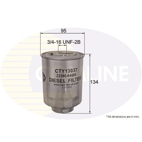 Фільтр тонкого очищення палива CTY13037 COMLINE
