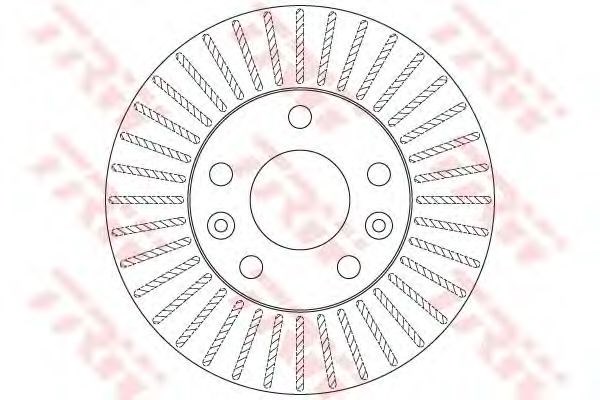 Диск гальмівний передній DF6200 TRW