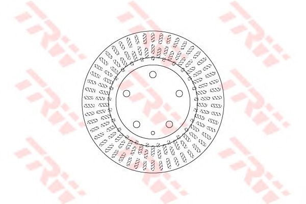 Диск заднього гальма DF6670 TRW