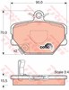 Колодки передні GDB1365 TRW