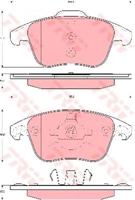 Колодки передні GDB1691 TRW