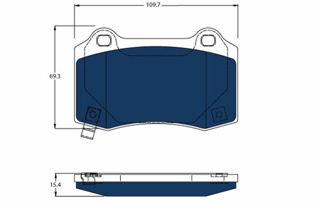 Колодки на гальмо задній дисковий GDB4171BTE TRW