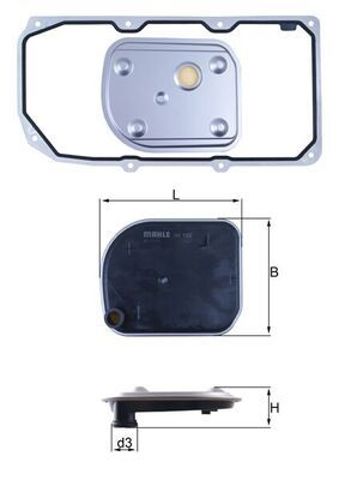 Фільтр коробки автомат HX158D1 MAHLE