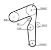 Ремінь ГРМ, комплект K055500XS GATES