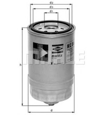 Фільтр паливний KC88 MAHLE
