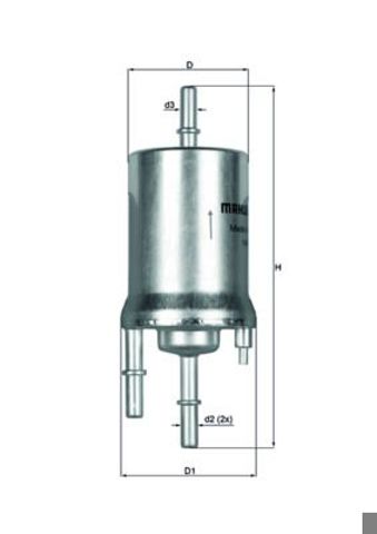 Фільтр паливний KL1561 MAHLE