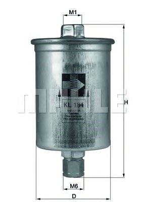 Фільтр паливний KL184 MAHLE