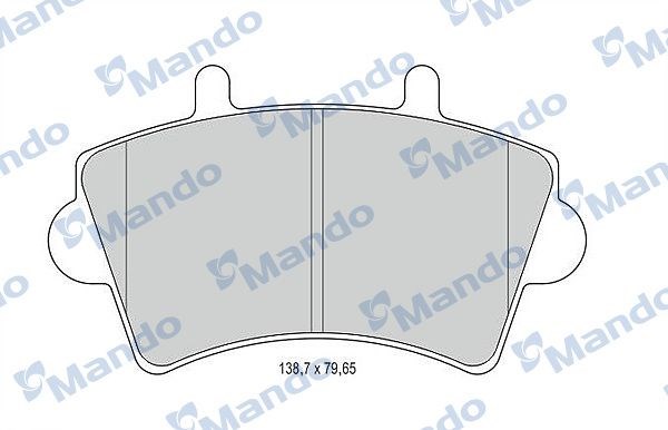 Колодки гальмівні передні, дискові MBF015025 MANDO