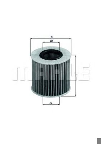 Маслофільтр OX414D1 MAHLE