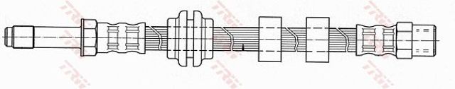 Гнучка гальмівна трубка передня PHB345 TRW