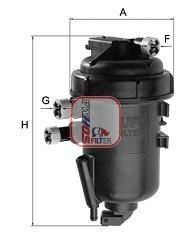 Корпус паливного фільтра S5163GC SOFIMA