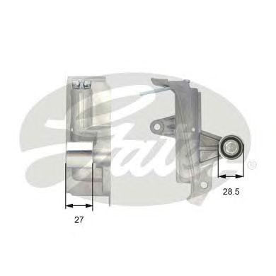 Натягувач ременя ГРМ T43028 GATES