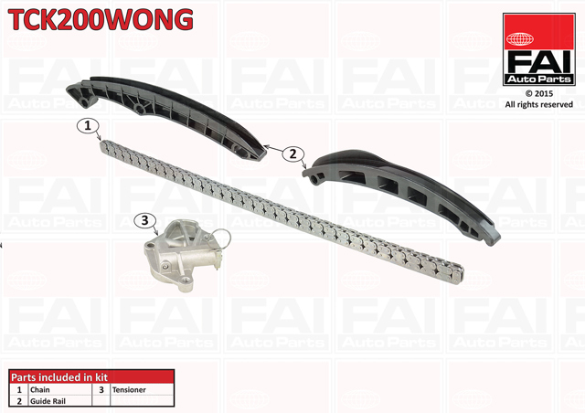 Ланцюг ГРМ, комплект TCK200WONG FAI