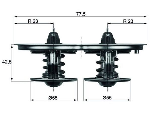 Корпус термостата в зборі TX32D MAHLE