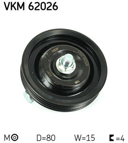 Ролик натяжителя ременя агрегатів VKM62026 SKF