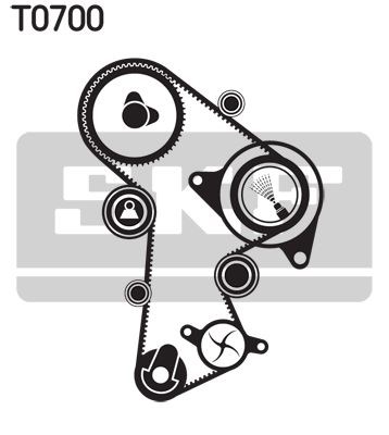 ГРМ ремень VKMC012631 SKF