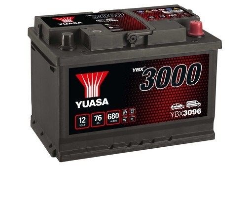 Аккумуляторная батарея 76ah 680(en) габарити 278х175х190 YBX3096