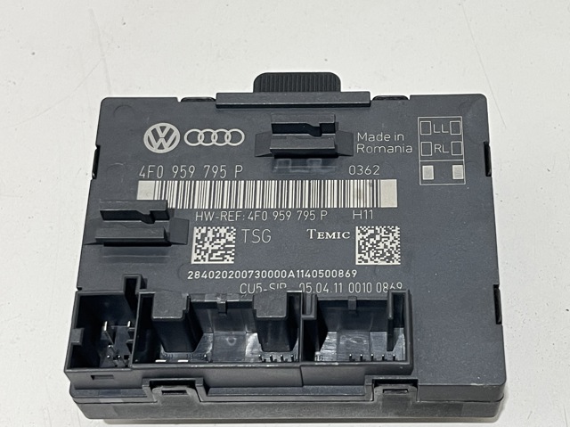 Блок комфорту задніх дверей 4F0959795P VAG