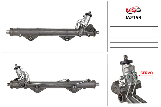 Рейковий рульовий механізм C2D2613E JAGUAR