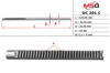 Вал / шток рульової рейки DC201C MS GROUP