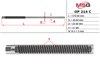 Вал / шток рульової рейки OP214C MS GROUP