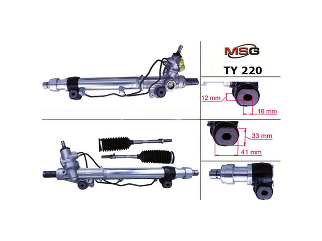 Рульова рейка TY220 MS GROUP