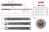 Вал / шток рульової рейки VW215C MS GROUP