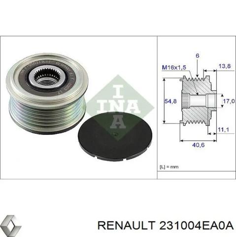 Авто генератор 231004EA0A RENAULT