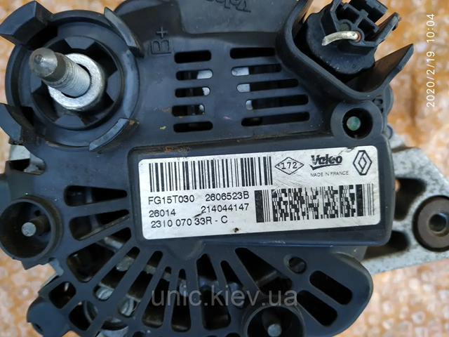 Генератор 231007033R RENAULT