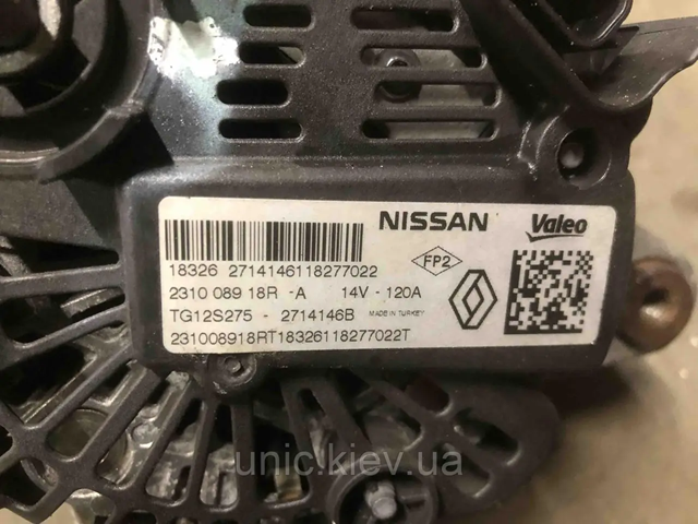 Авто генератор 231008918R RENAULT