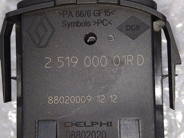 Кнопка коректора фар 251900001R RENAULT