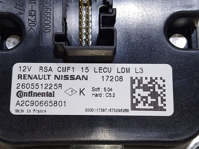 Модуль управління світлом фар 260551225R RENAULT